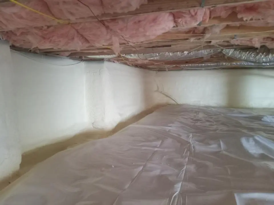 Crawl space encapsulation with closed-cell spray foam for Roof Waterproofing in White Settlement