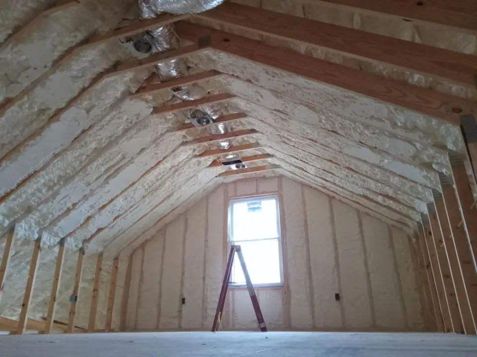 Spray foam roofing application for Crawl Space Insulation project in White Settlement